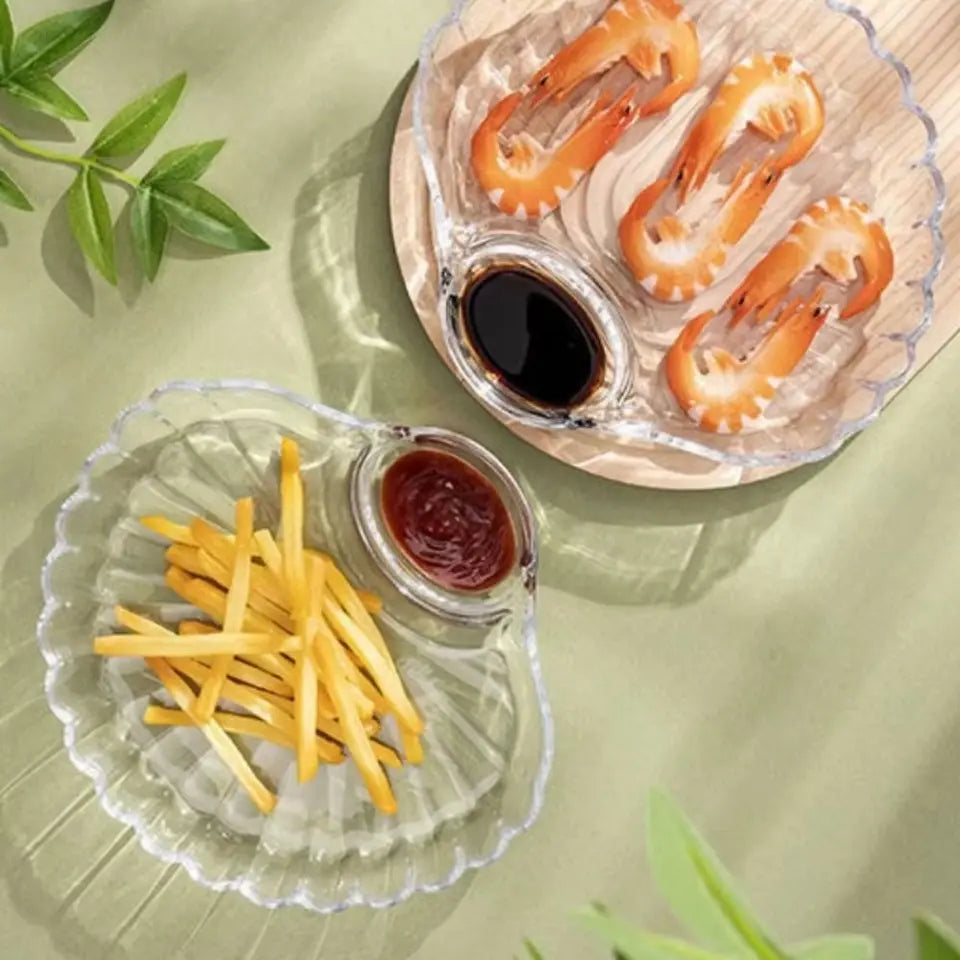 1 Pcs Acrylic Snacks Plate Lightweight & Durable