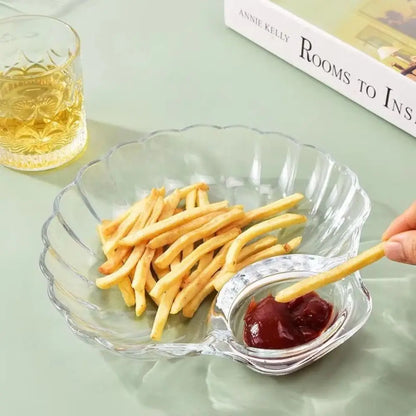 1 Pcs Acrylic Snacks Plate Lightweight & Durable