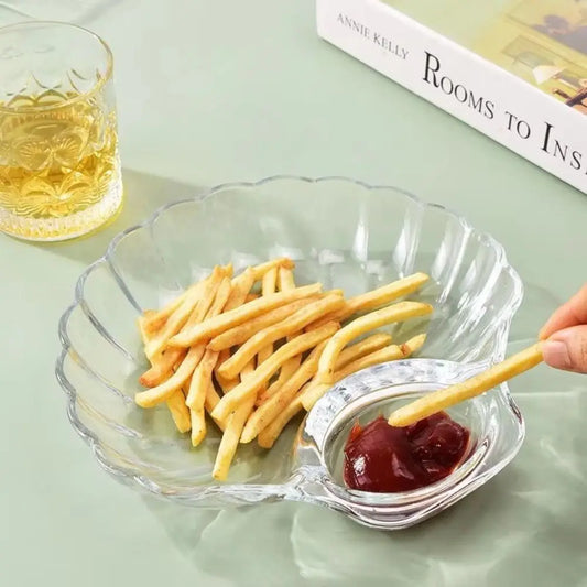 1 Pcs Acrylic Snacks Plate Lightweight & Durable