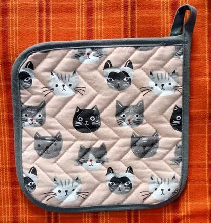 Printed Heat Resistant Kitchen fabric Pot Holder