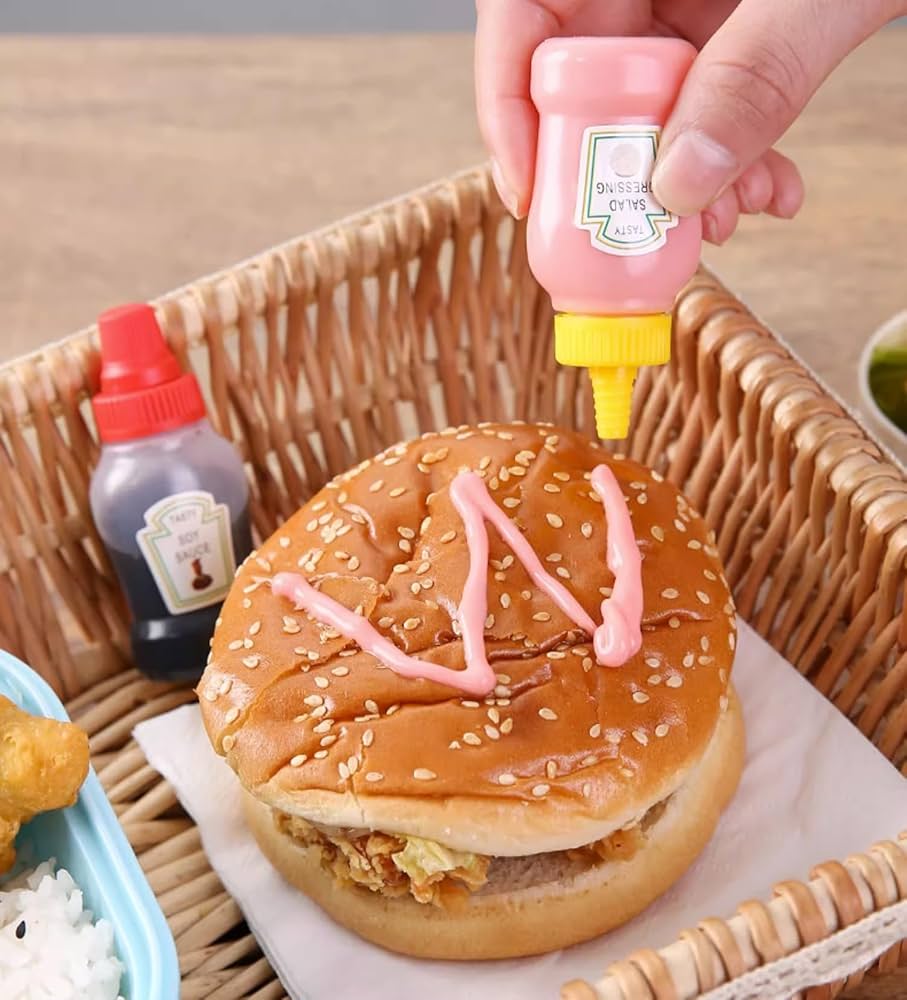 2-Pack Mini Condiment Bottles
