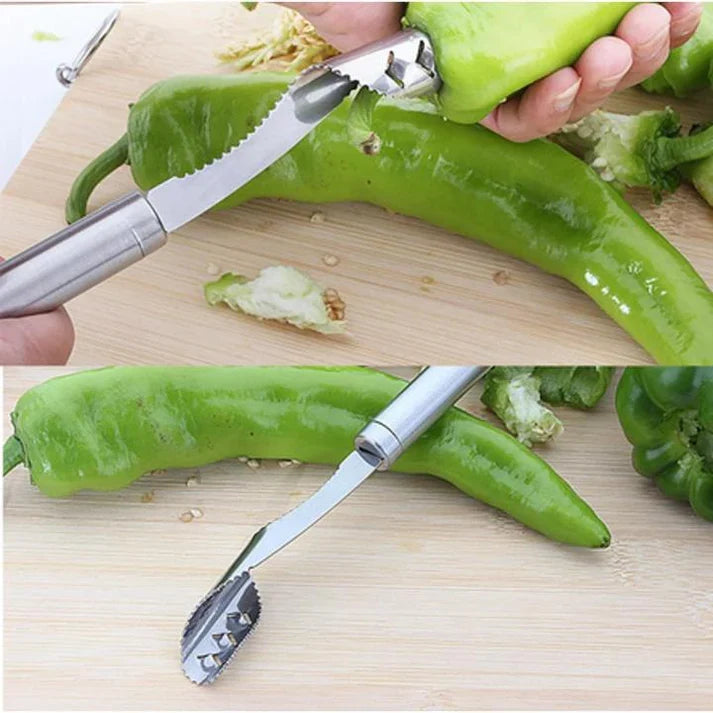 Stainless Chili Seed Remover Tool