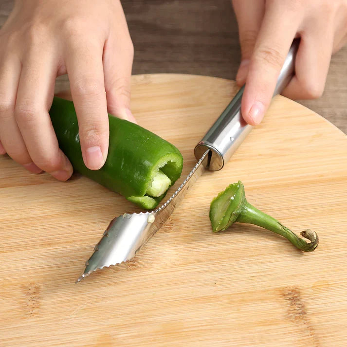 Stainless Chili Seed Remover Tool