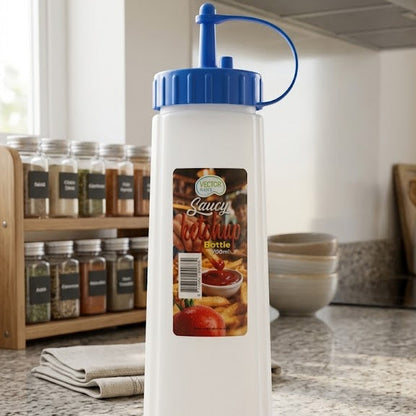 1Pcs Clear Mayo Squeeze Bottle