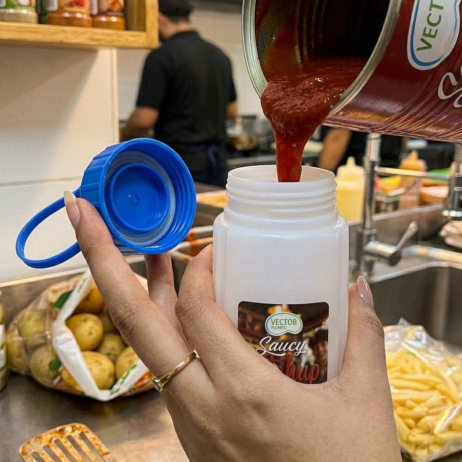 1Pcs Clear Mayo Squeeze Bottle